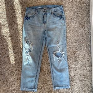 Boyfriend ripped jeans